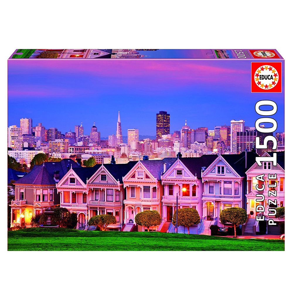 Educa, Painted ladies, Сан Франциско, пъзел 1500 части