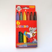 Флумастери Джъмбо, 6 броя