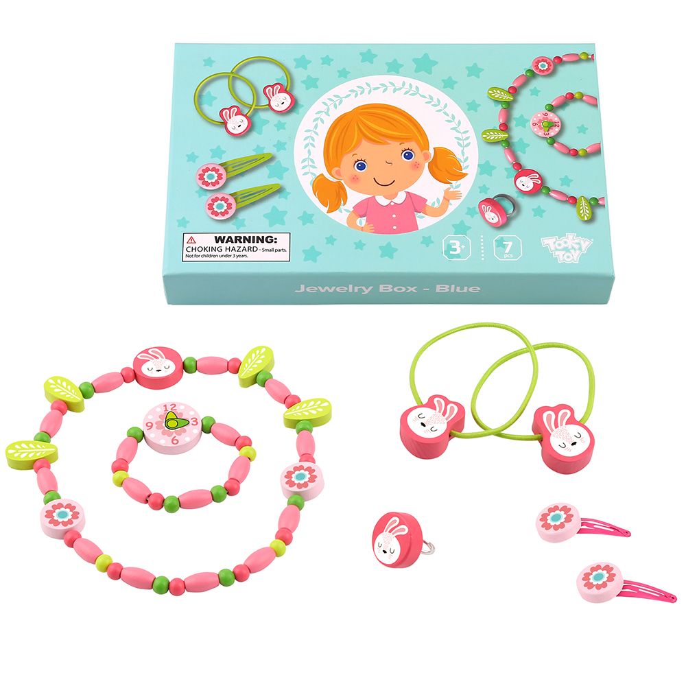 TookyToy, Комплект дървени бижута, Зайче