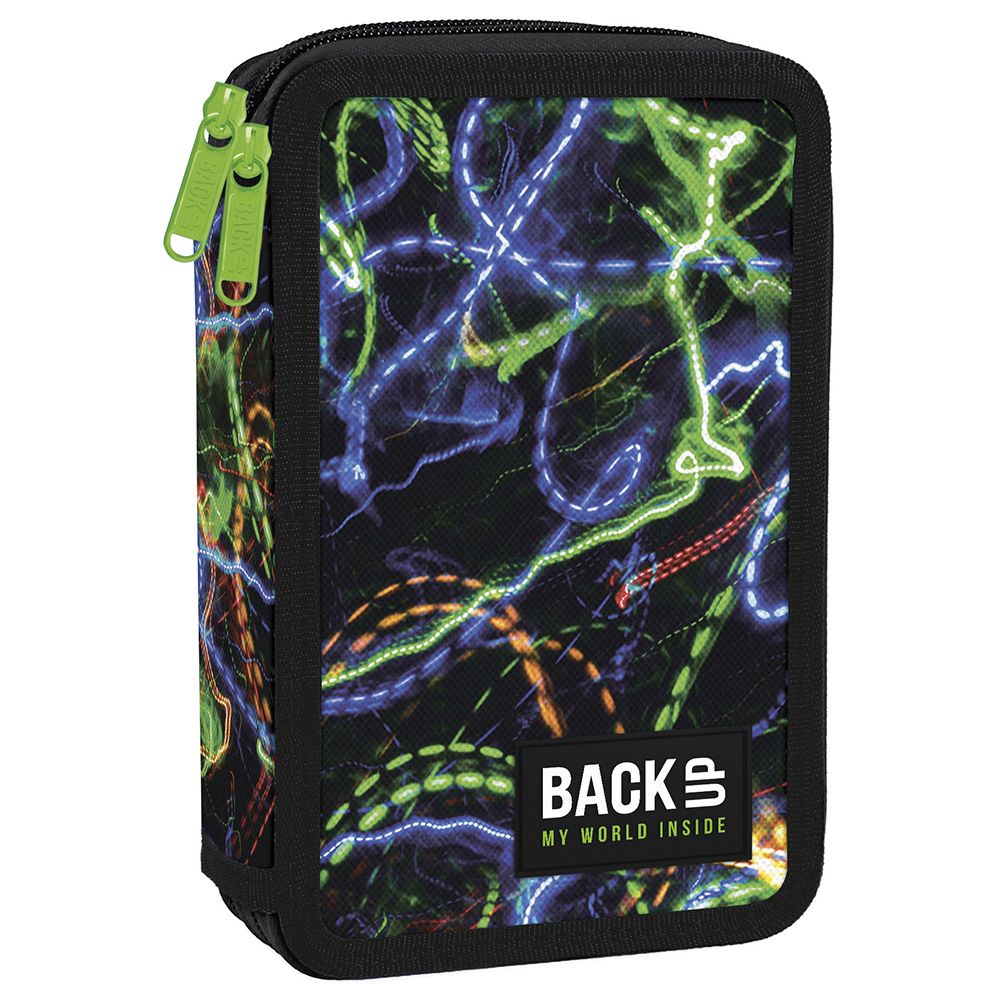 BACKUP, Ученически несесер Neon, с 2 ципа