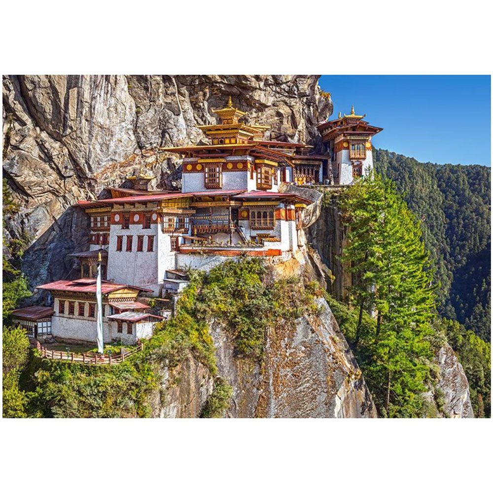 Будиският храм Паро Такцан в Бутан, пъзел 500 части