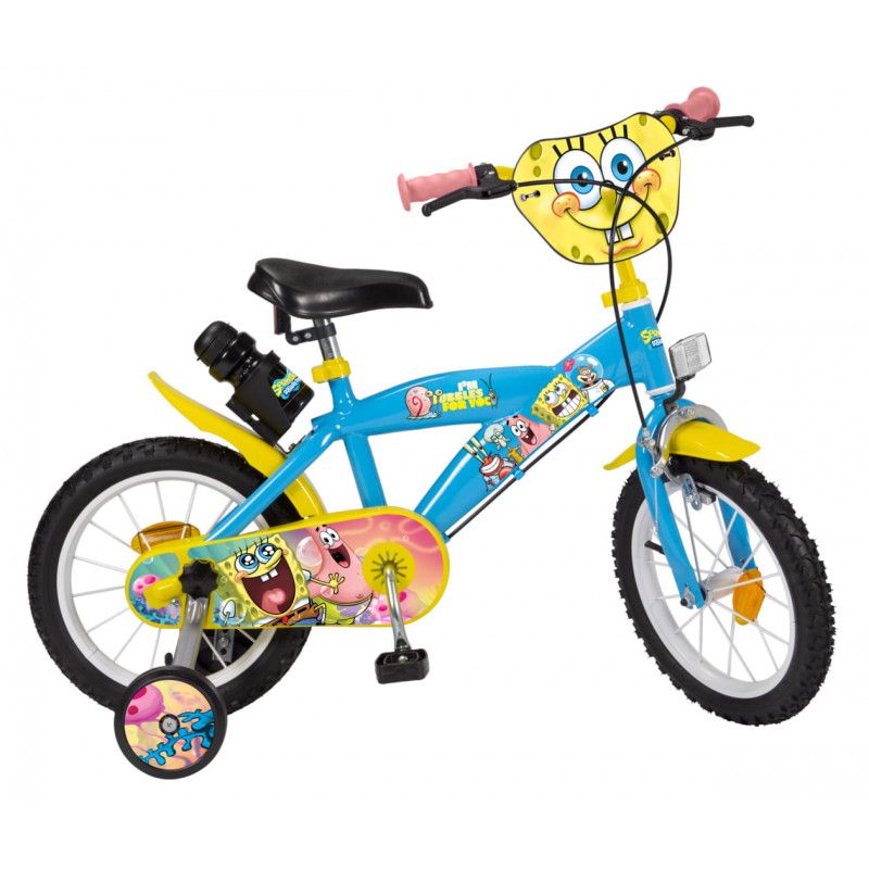 Toimsa, Детски велосипед Sponge Bob, с помощни колела, 14 инча