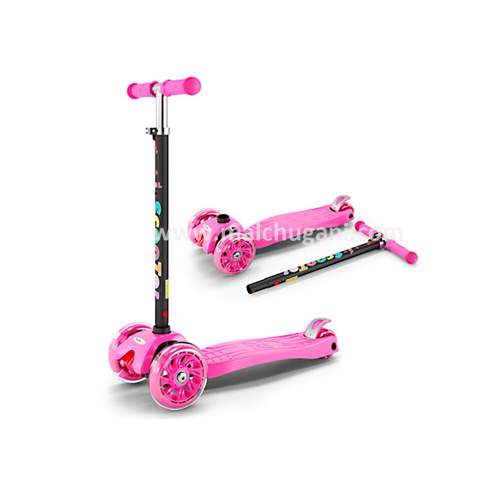 Тротинетка със светещи колела Scooter, различни цветове