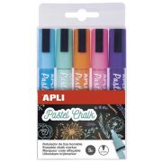 Комплект цветни течни тебешири, 5 броя