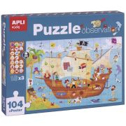 Пъзел-игра за наблюдателност, Открий обектите на кораба, 104 елемента