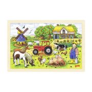 Дървен пъзел, Ферма, 24 елемента