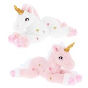 Плюшен легнал еднорог, 35 см