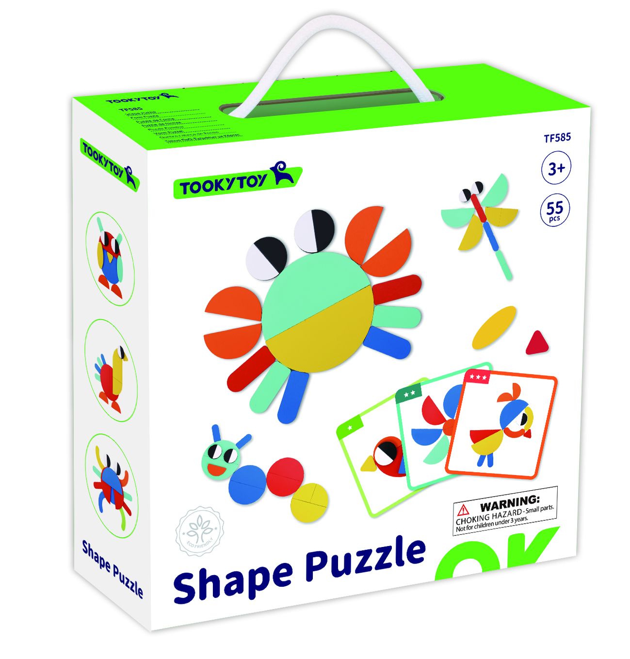 TookyToy, Пъзел с форми, 55 части