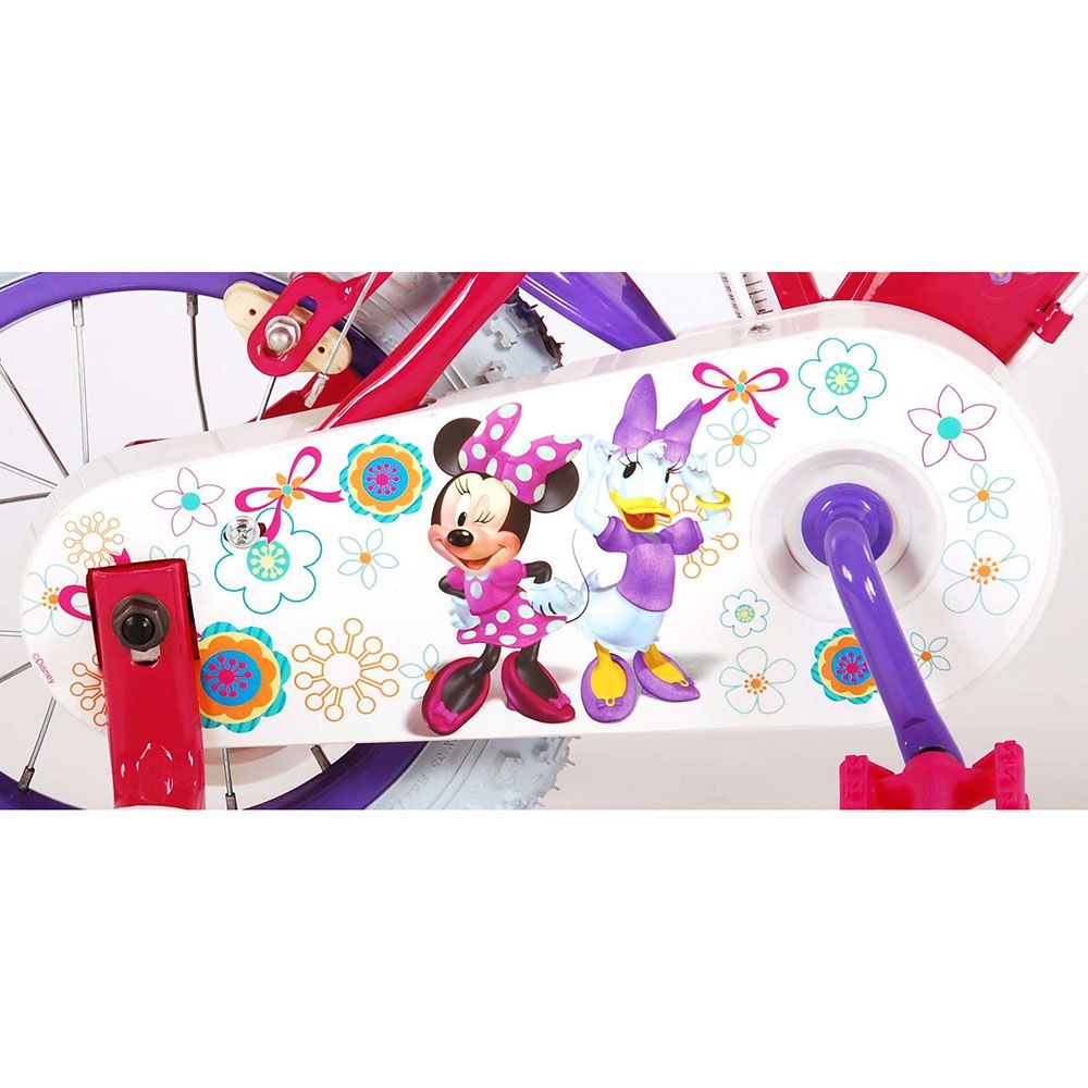 Детски велосипед с помощни колела Disney Minnie, 12 инча