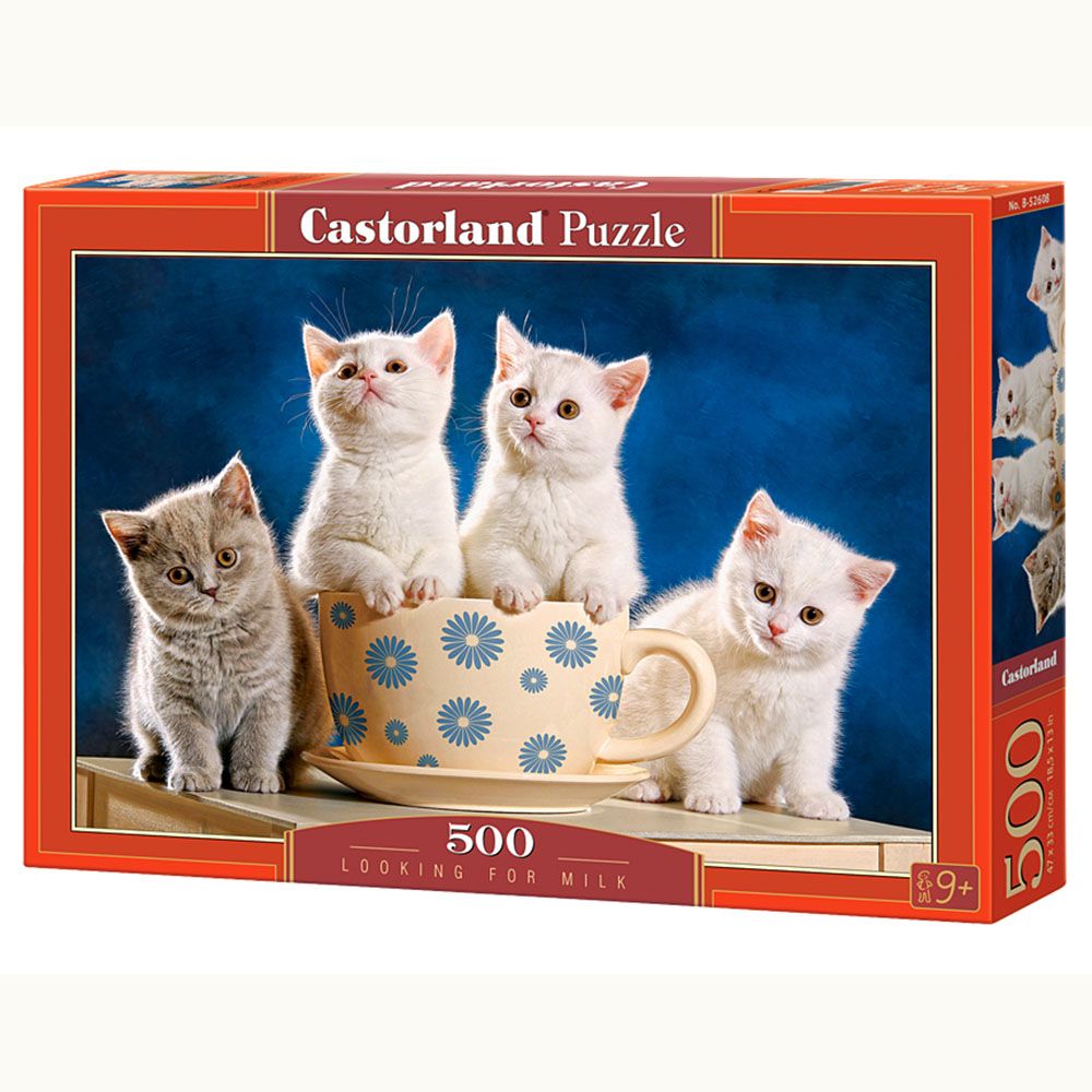 Купить пазл 5. Пазлы Castorland 500. Пазлы с котятами 500 штук. Пазл "котёнок", 500 элементов. Пазл с котятами 500 пазлов.