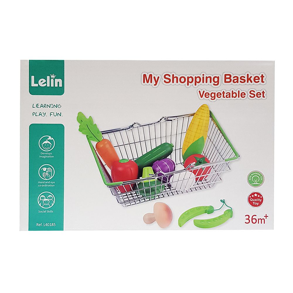Детска кошница за пазар със зеленчуци