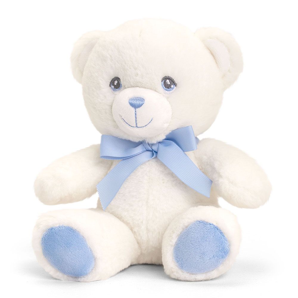 Екологична играчка, Бебешко мече с панделка, 20 см, асортимент