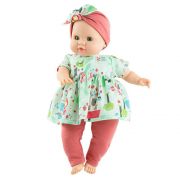 Кукла бебе Патри, с рокля и панталон, 36 см