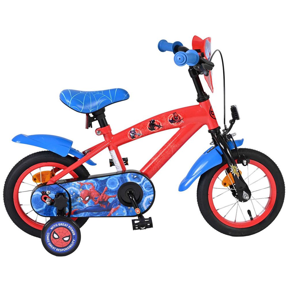E&L Company, Детски велосипед с помощни колела, Spiderman,12 инча