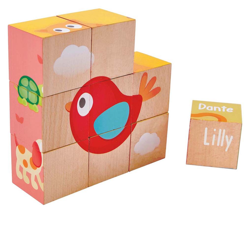 Hape, Дървени кубчета, Да играем заедно с животните