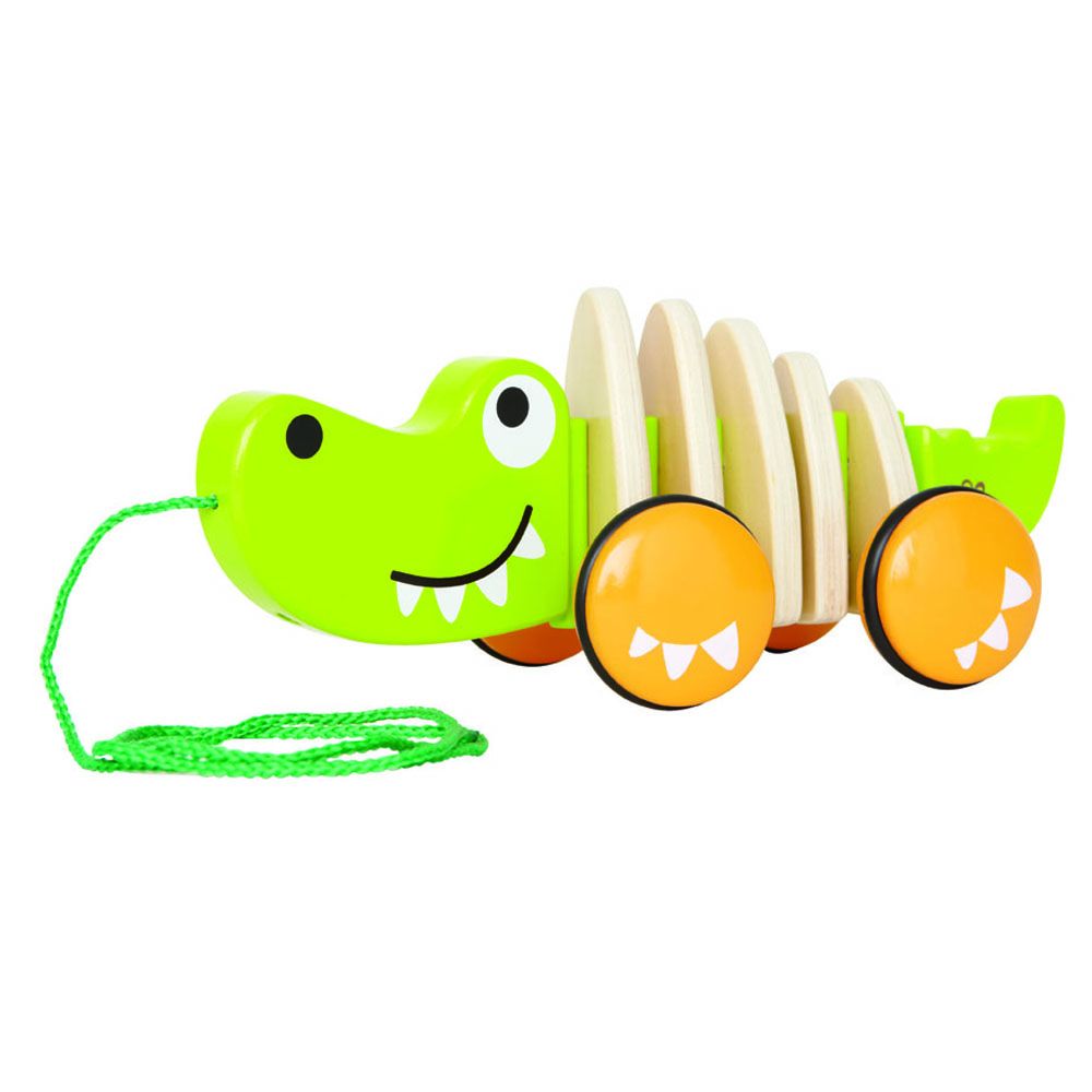 Hape, Играчка за дърпане, Веселия крокодил