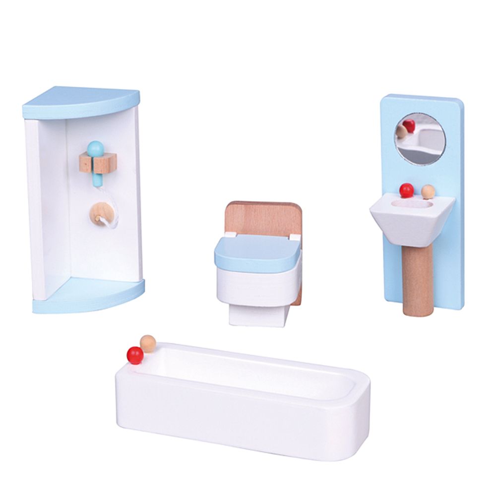 Lelin Toys, Дървени мебели за игра, Баня