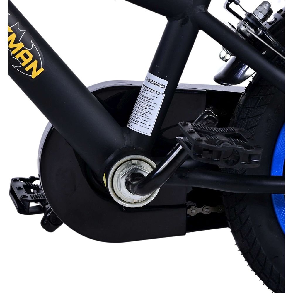 Детски велосипед с помощни колела, Batman, 12 инча