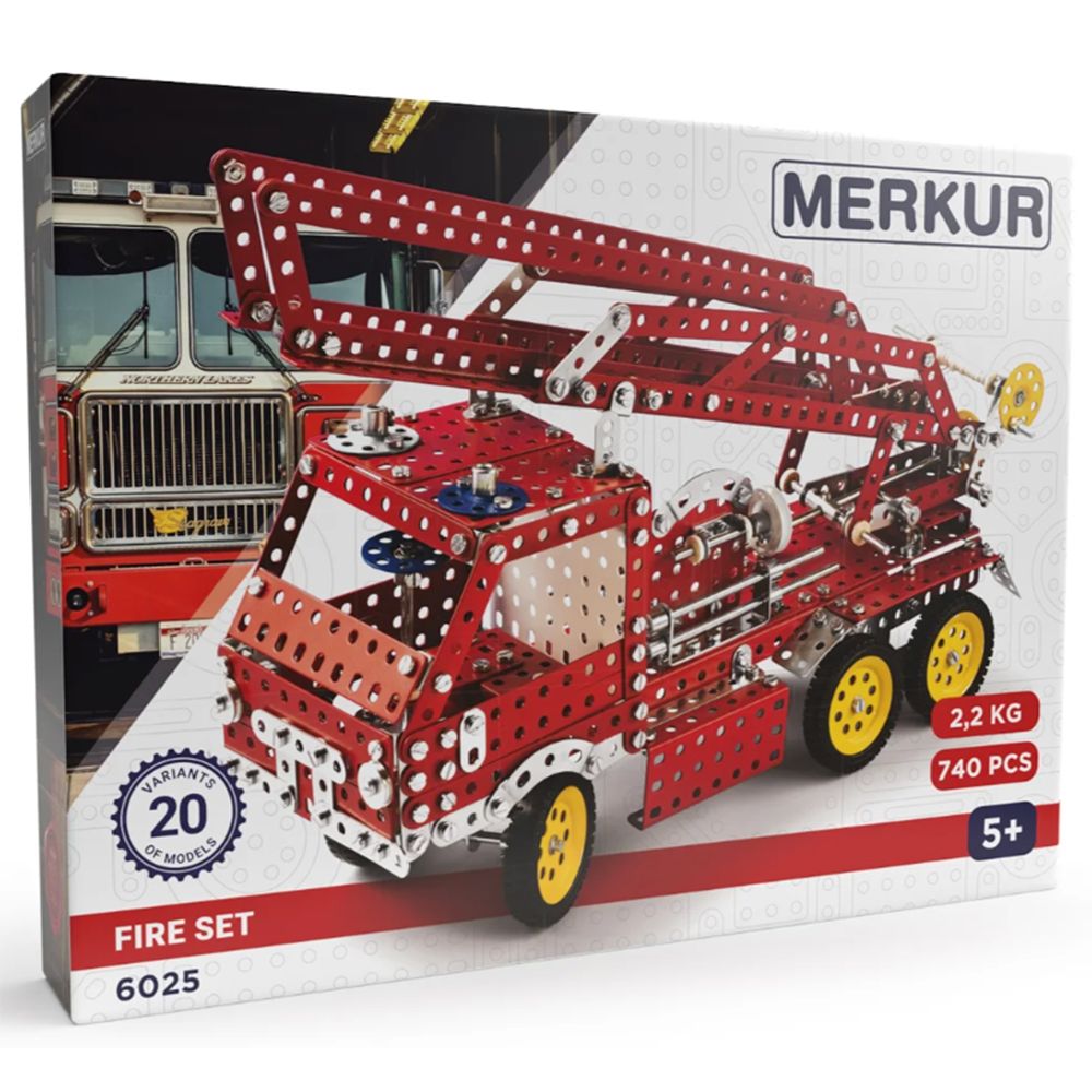 Merkur, Метален конструктор, Пожарна кола, 740 части