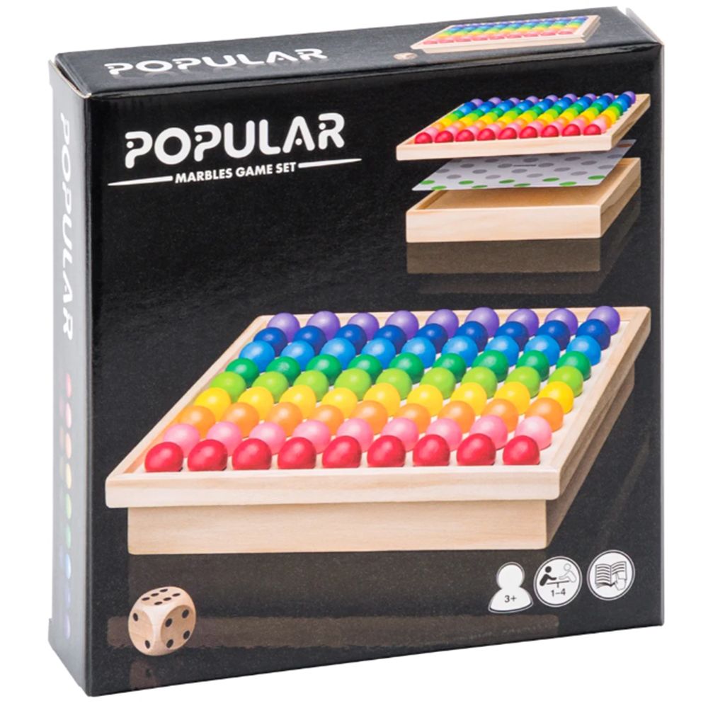 Комплект от класически игри с дървени топчета