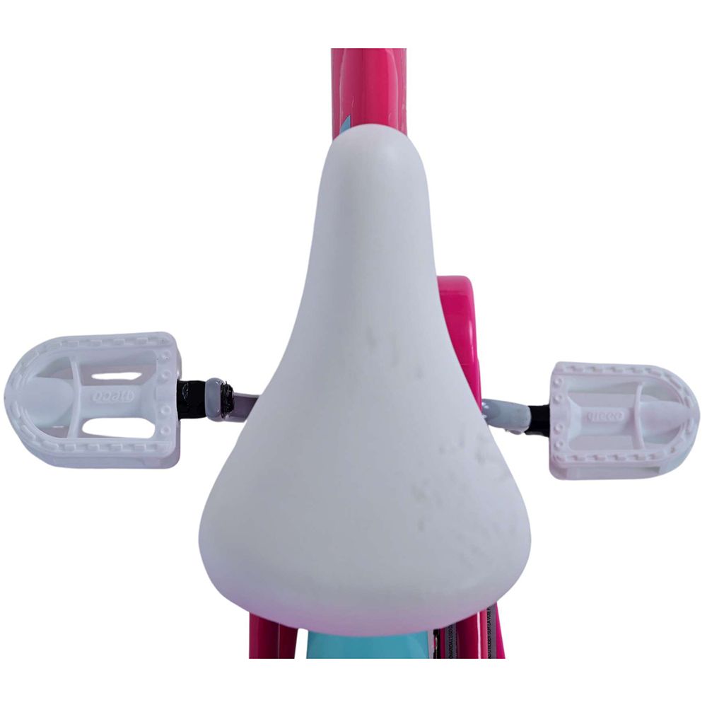 Детски велосипед с помощни колела, Barbie, 12 инча