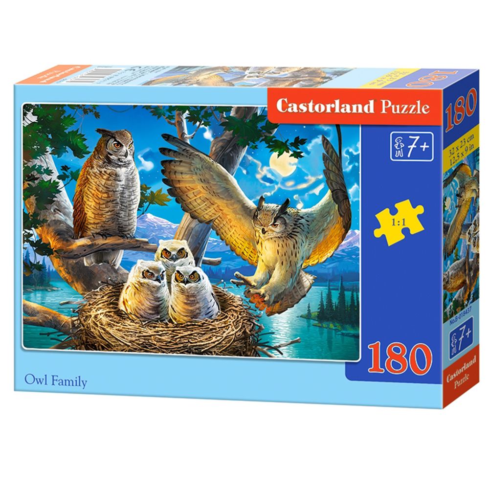 Castorland, Семейство сови, пъзел 180 части