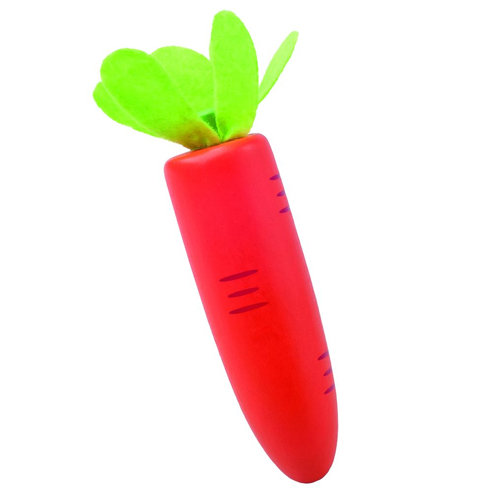 Щайга със дървени зеленчуци