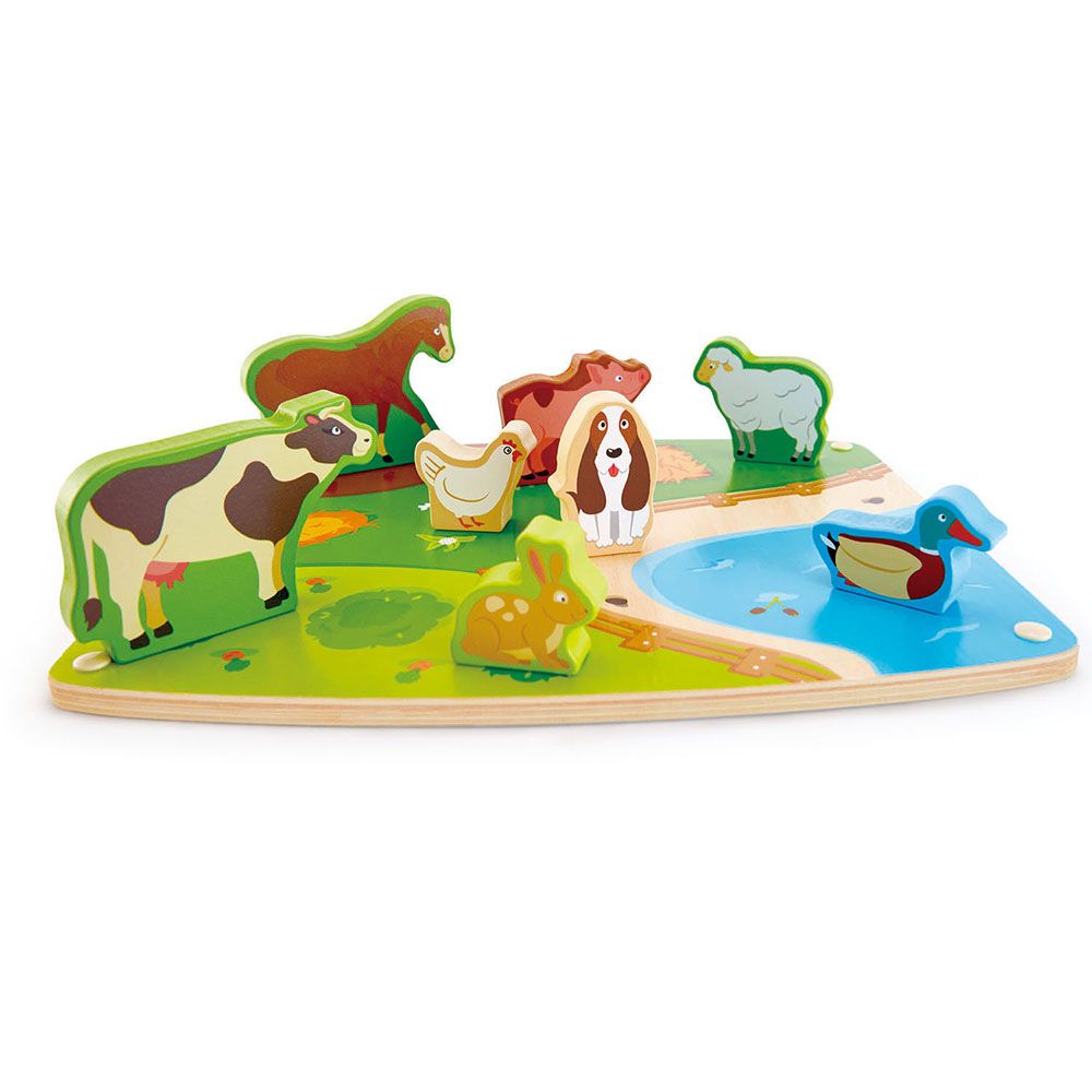 Hape, Дървен пъзел, Животните от фермата