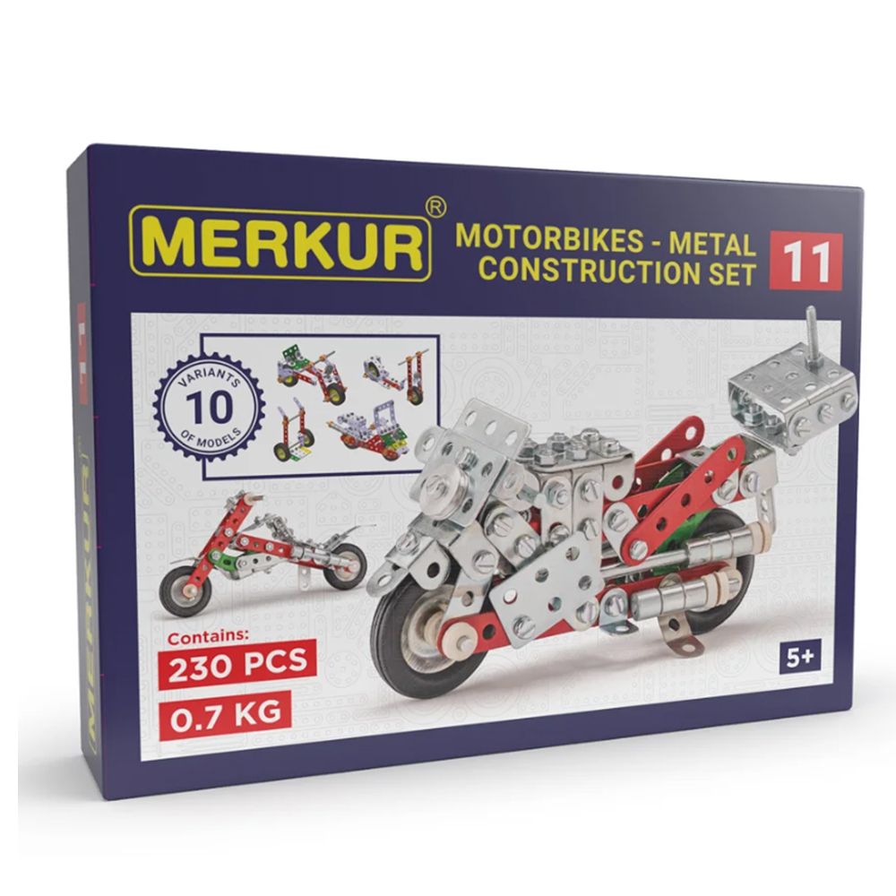 Merkur, Метален конструктор, Мотори, 10 в 1, 230 части