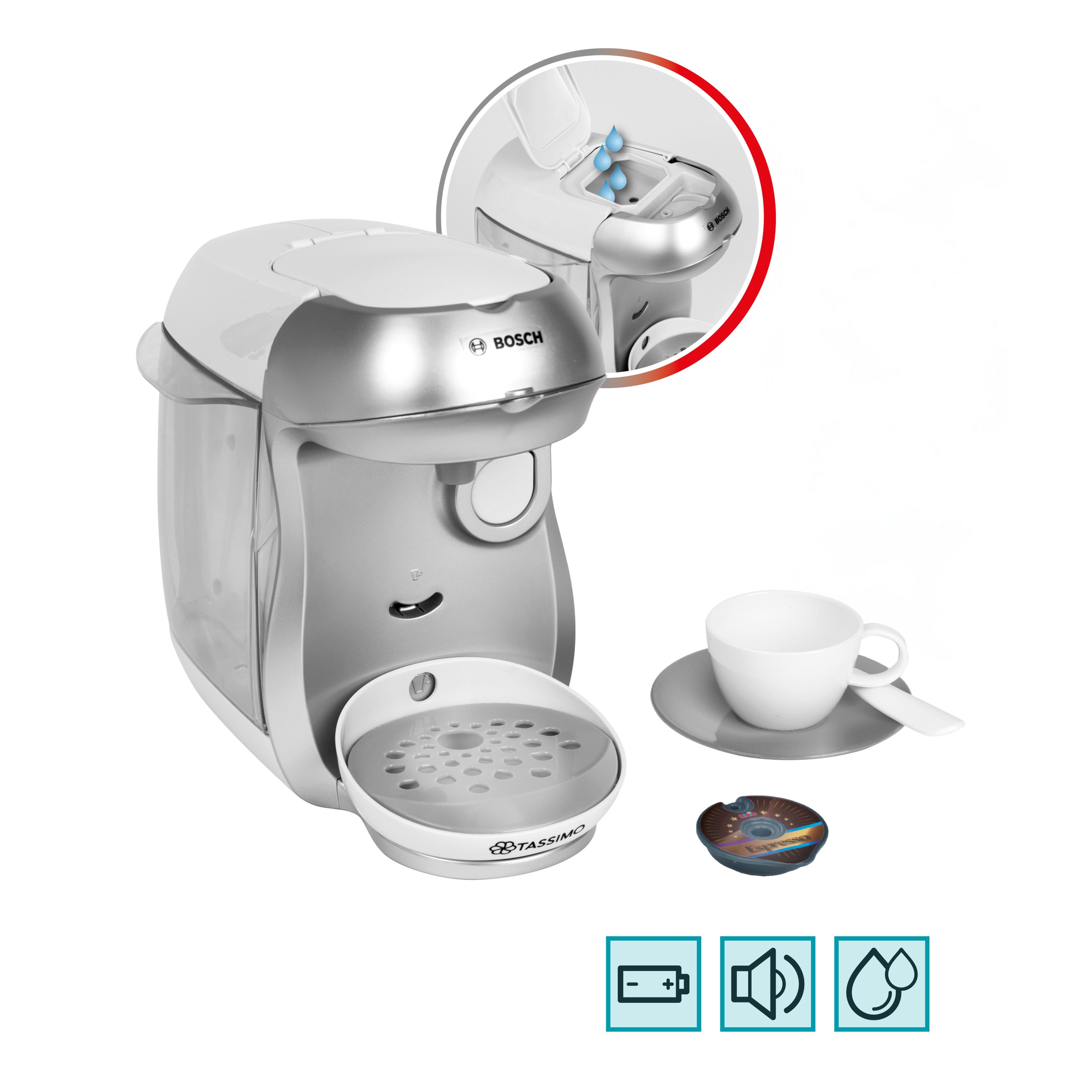 Bosch Детска кафе машина Tassimo Happy – сребриста