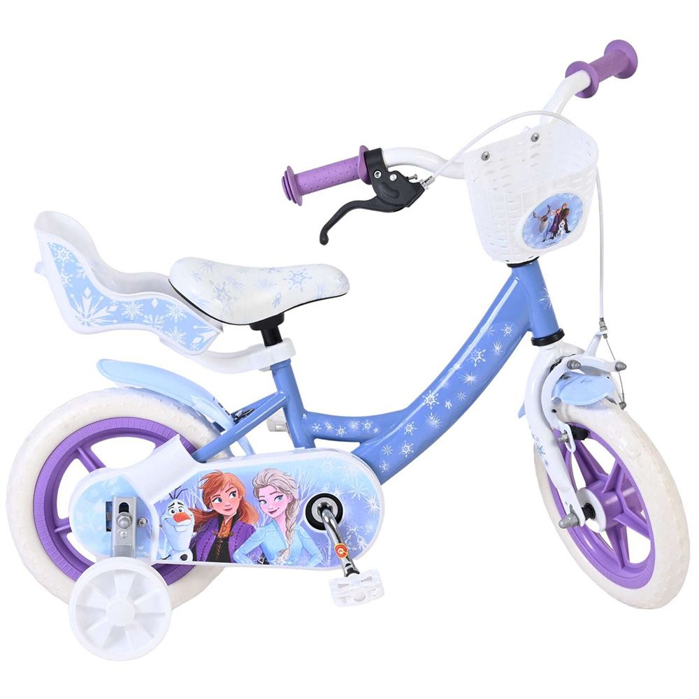 Детски велосипед с помощни колела, Disney Frozen, 12 инча