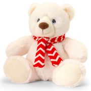 Екологична играчка, Полярна мечка с шалче, 20 см