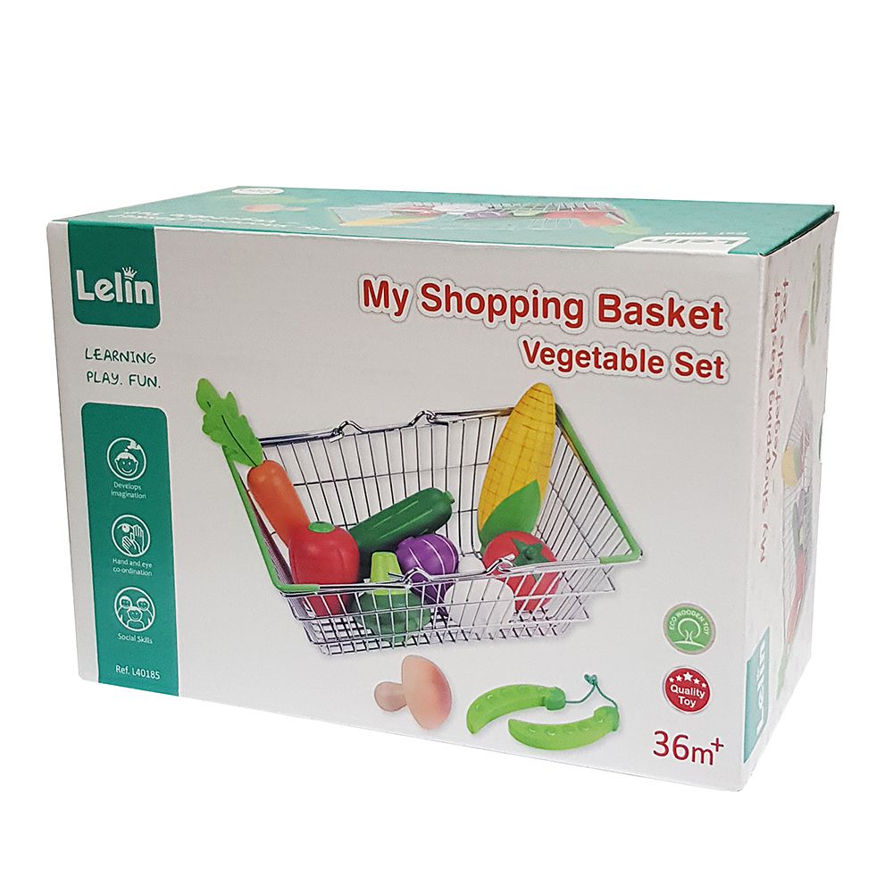 Детска кошница за пазар със зеленчуци