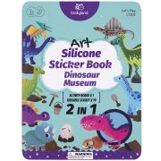Книжка със стикери за многократна употреба, Музеят на динозаврите, 2 в 1