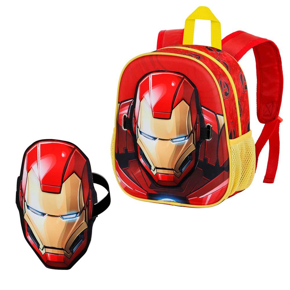 Mask Backpack, 3D детска раница с маска, Железният човек, Karactermania