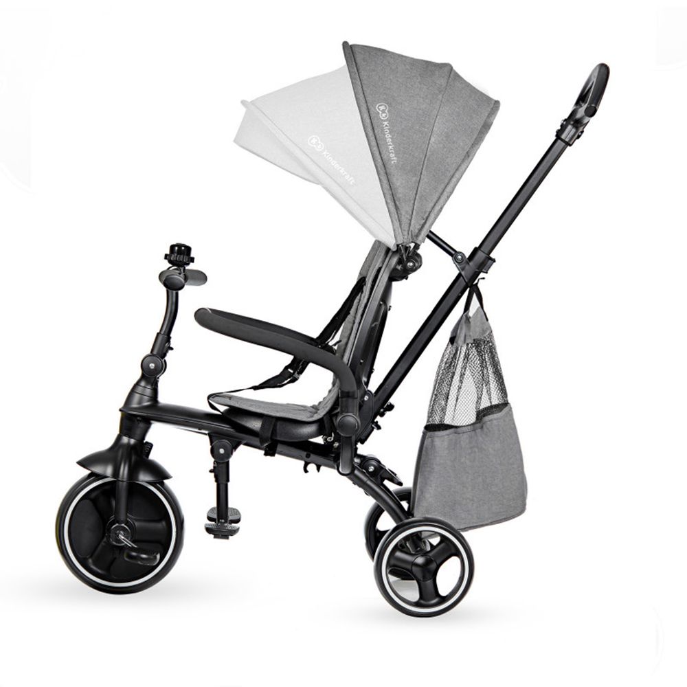 Kinderkraft Jazz Триколка, 4 в 1, сива