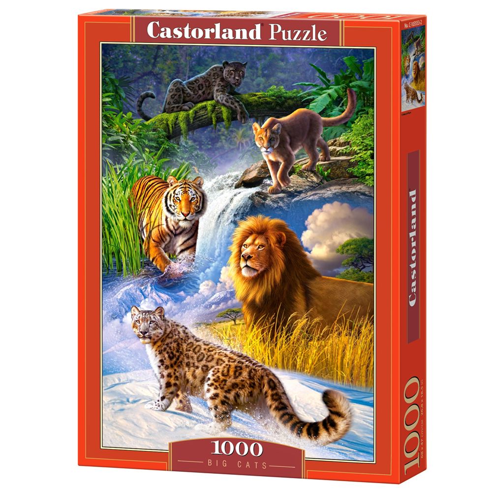 Castorland, Голeми котки, пъзел 1000 части