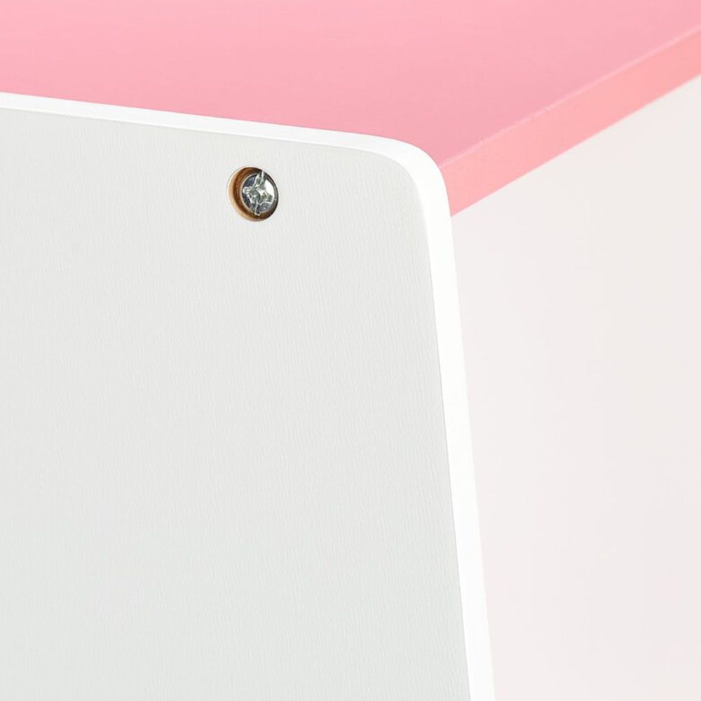 Детски стелаж с 3 отделения,  Розови стъпки