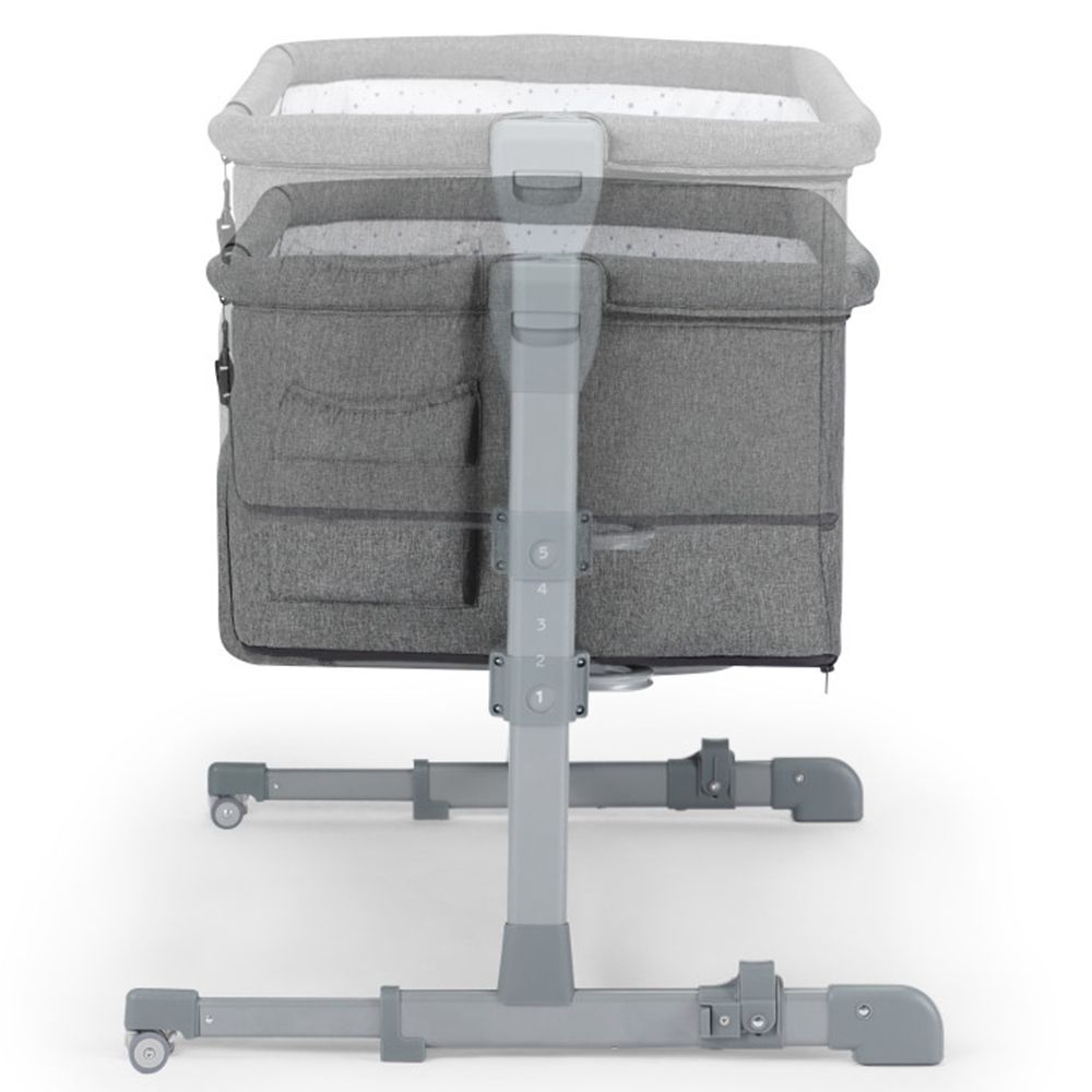 Бебешка кошара NESTE Up, 2 в 1, тъмно сива