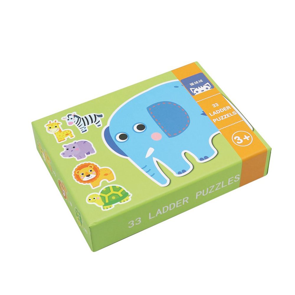 Andreu toys, Животните от джунглата - 6 прогресивни пъзела, 33 части