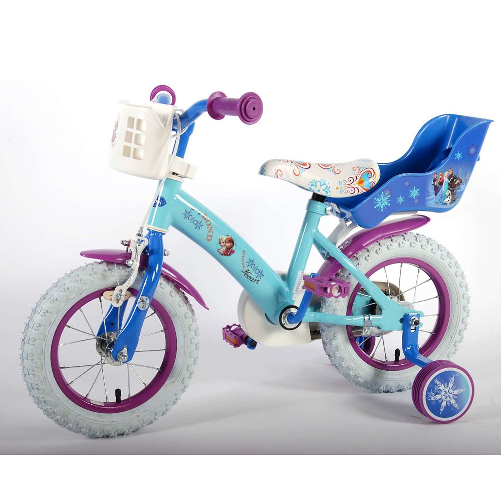 Детски велосипед, Дисни Frozen, с помощни колела, 12 инча