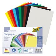 Цветна хартия, 130 g/m², A3, 50 листа, различни цветове