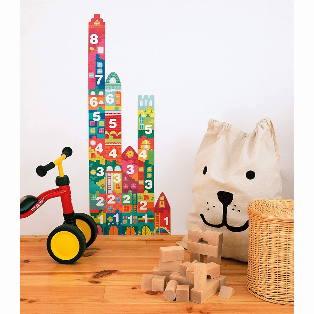 Образователен пъзел, Построй къщичка от цифри, 40 елемента