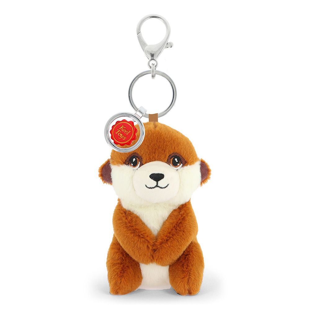 Keel Toys, Плюшена играчка с клипс за раница, Сурикат, 12 см.
