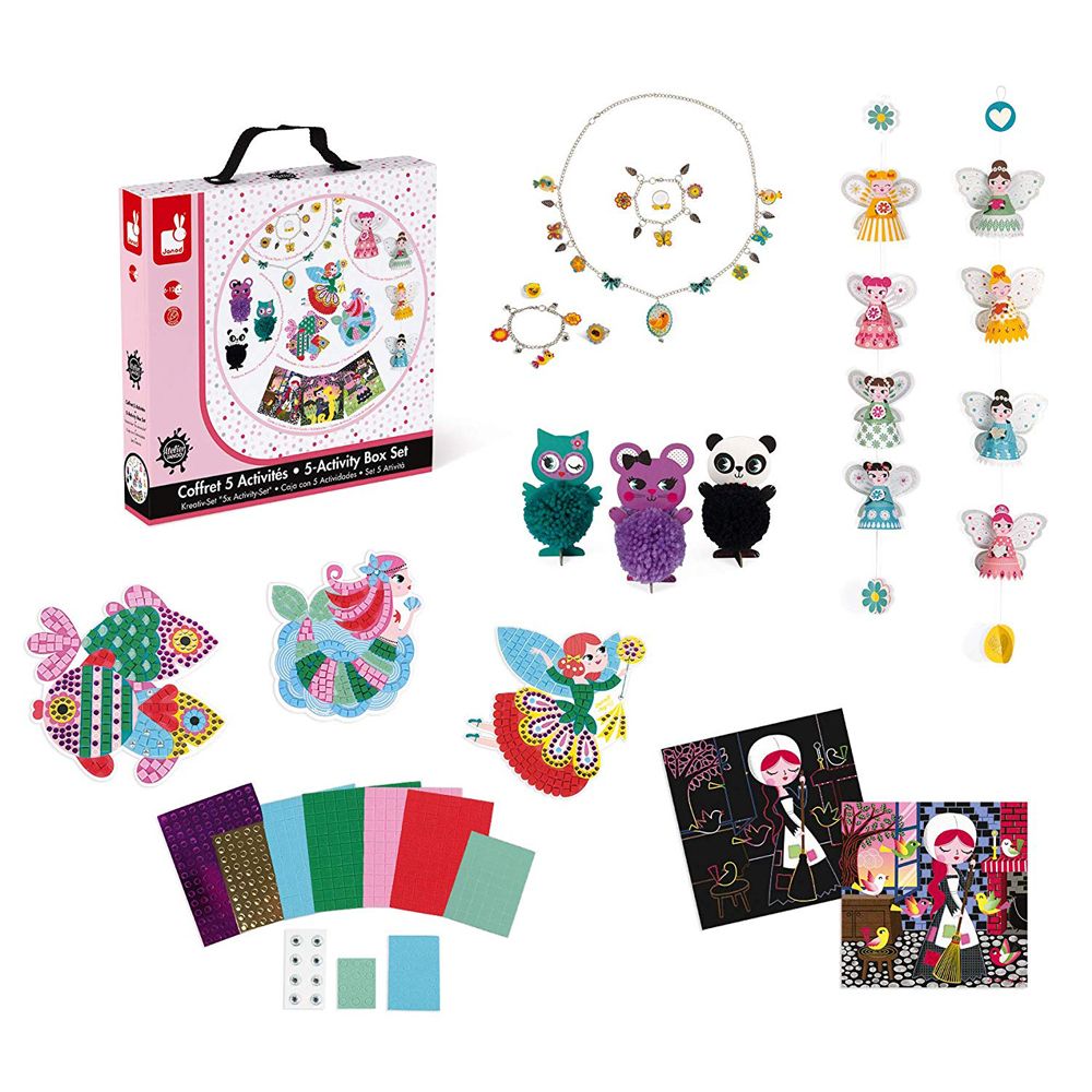 Janod, Творческа кутия с 5 комплекта, Изненади