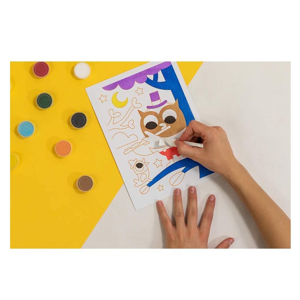 Kомплект за рисуване с цветен пясък, Горски животни