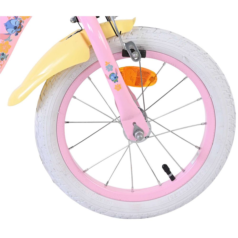 Детски велосипед с помощни колела, Disney Stitch, 14 инча, Момичета