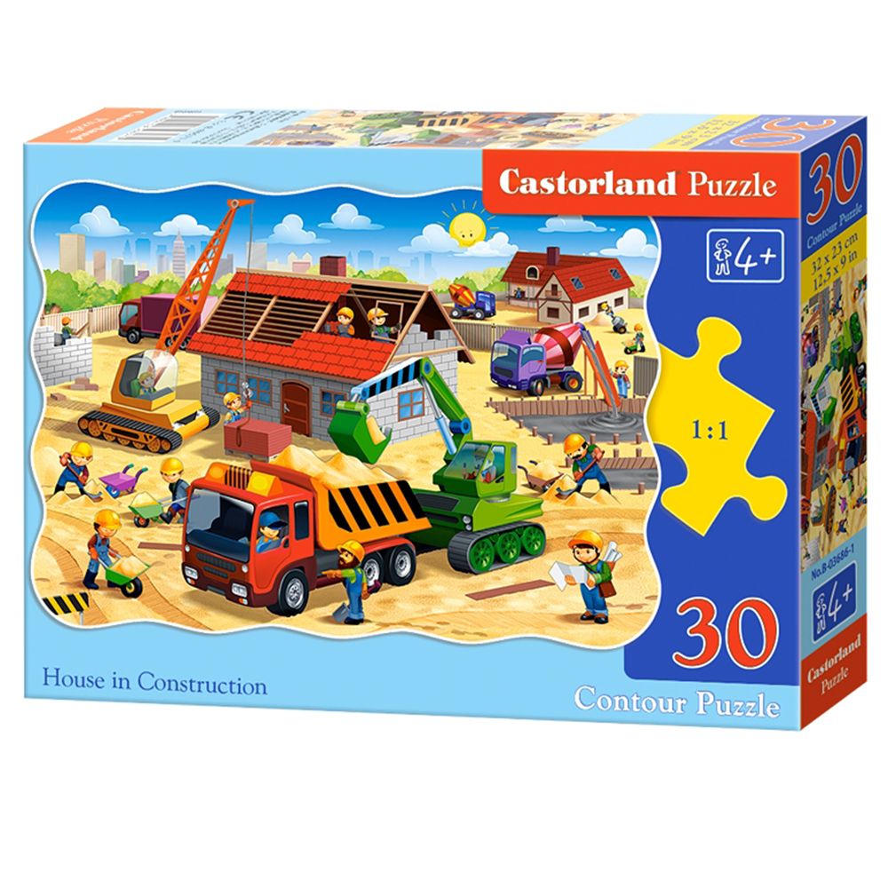 Castorland, Къща в строеж, пъзел 30 части