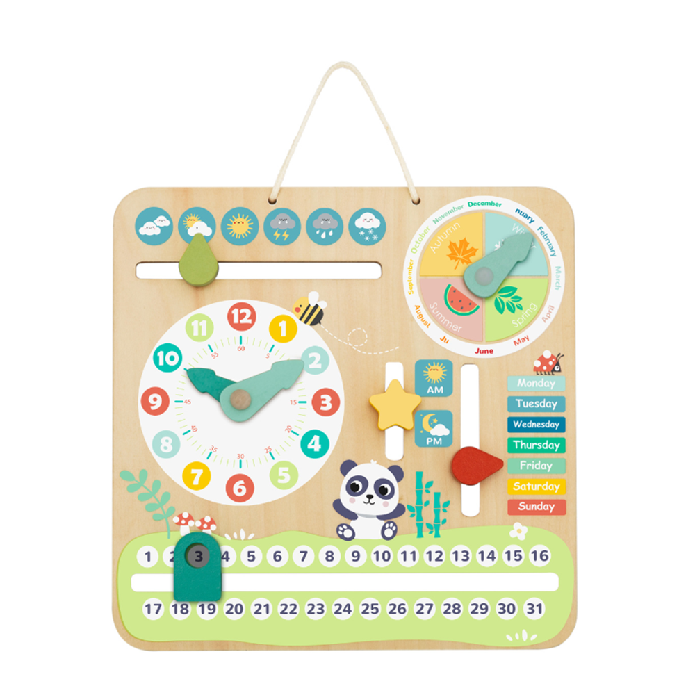 Моят първи календар - дървена образователна играчка