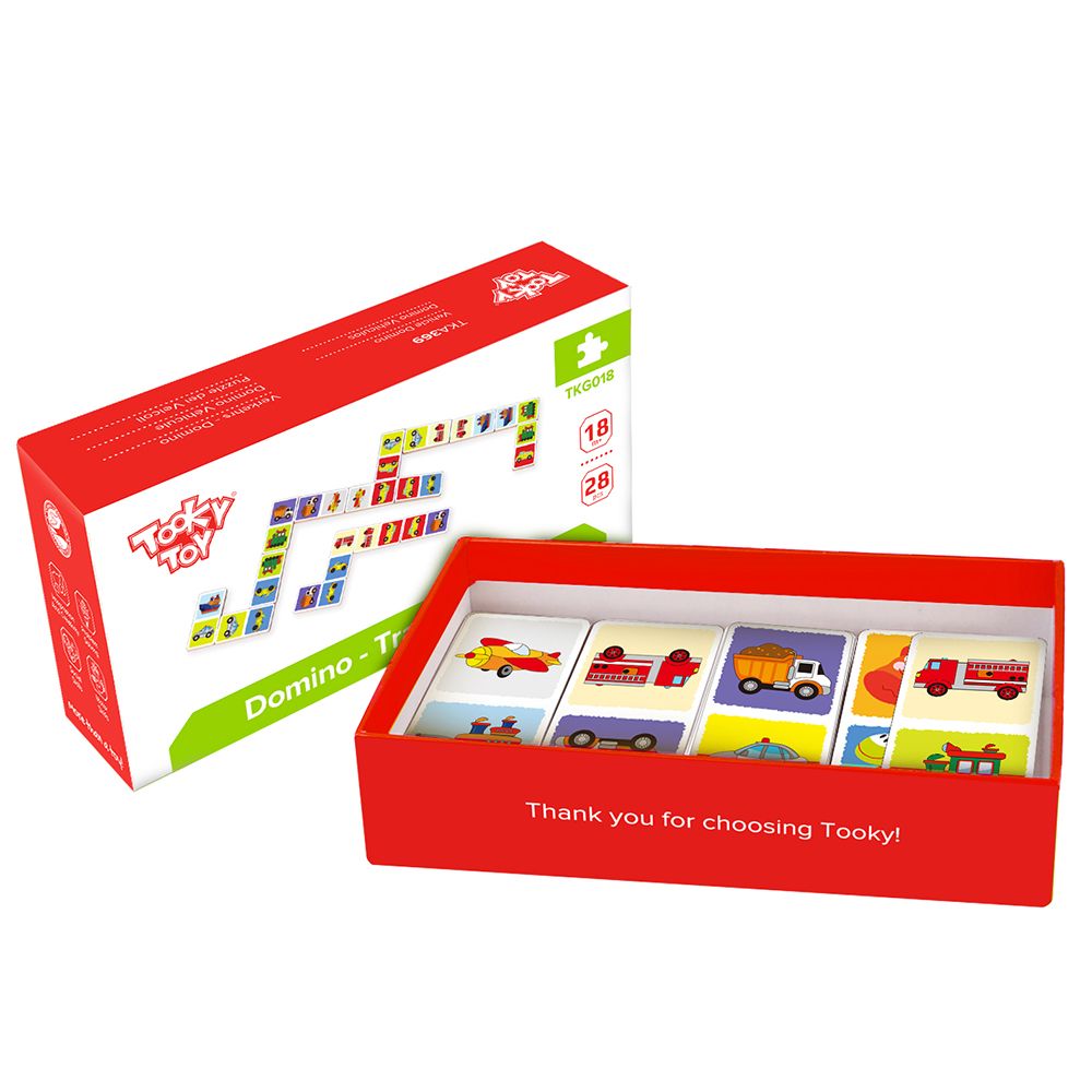 TookyToy, Дървено домино с картинки, Превозни средства